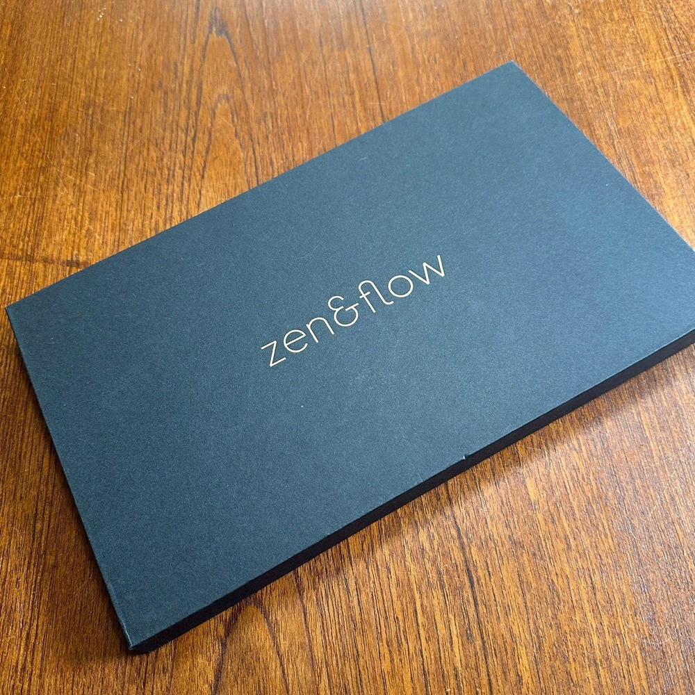 Zen&Flow Wellbeing and Productivity Weekly Planner Teal Gold Undated Minimalist